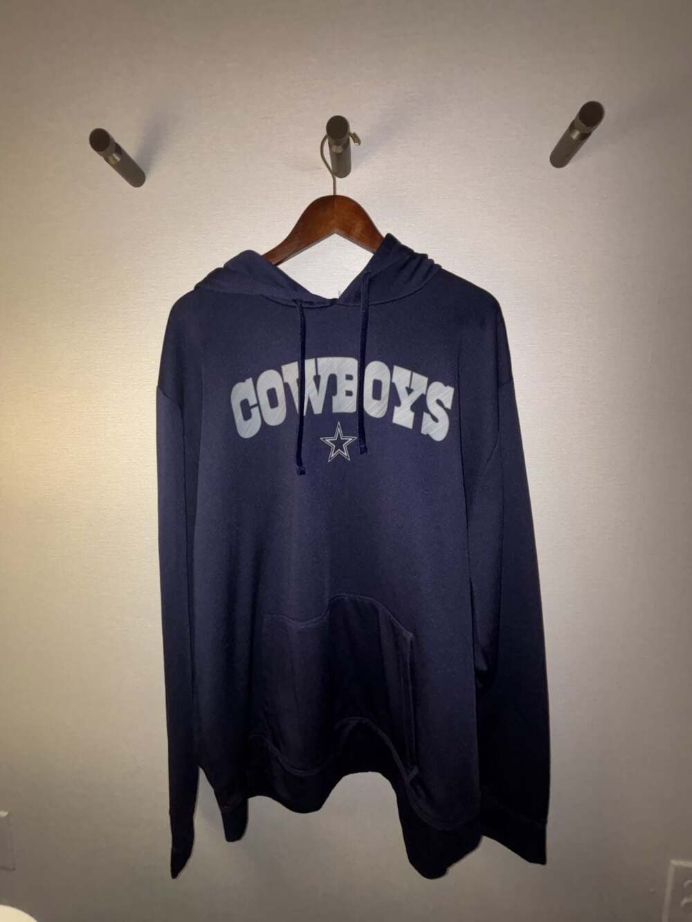 Dallas Cowboys Authentic NFL Navy Blue Performance Hoodie Sweatshirt
